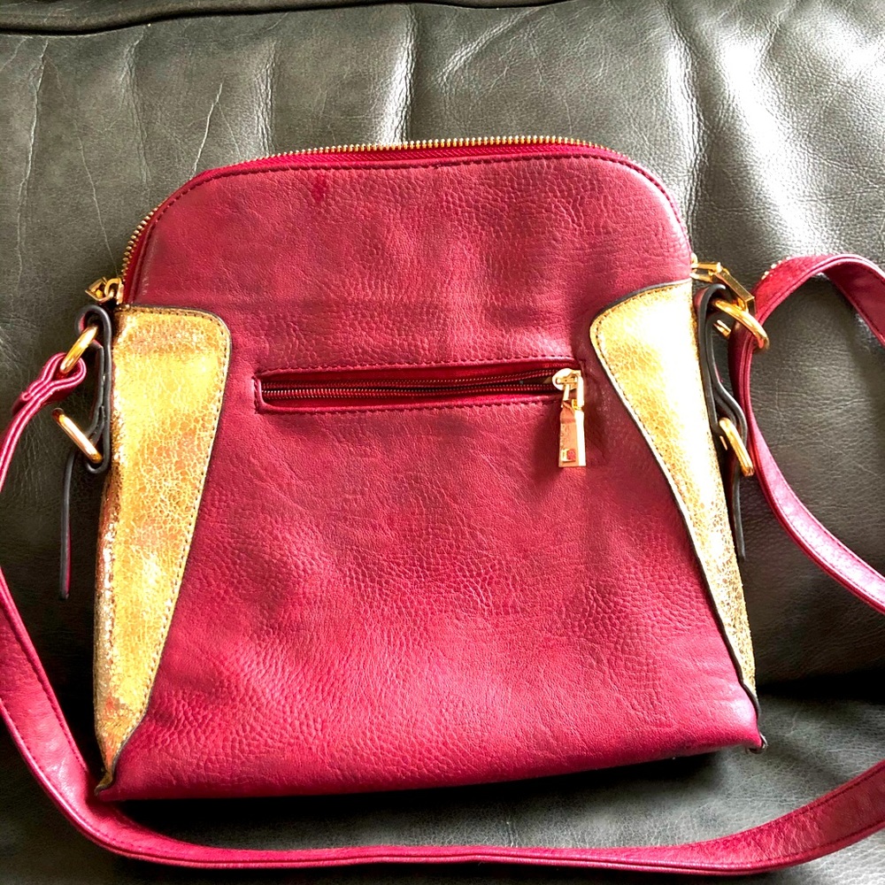Red and gold purse